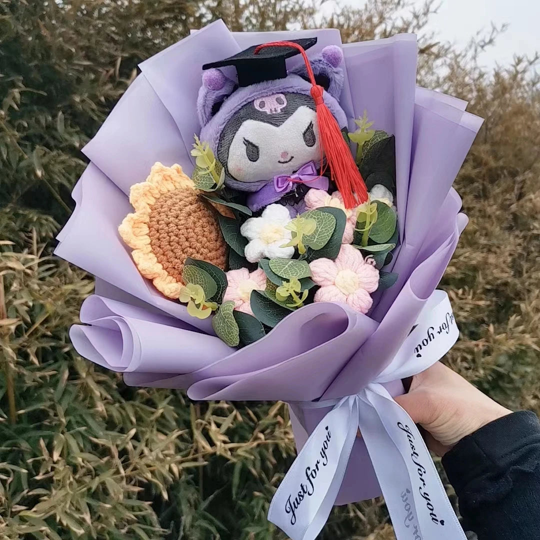 Kuromi Sunflower Bouquet - Gradutation Edition
