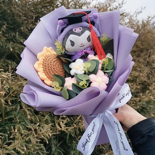 Kuromi Sunflower Bouquet - Gradutation Edition